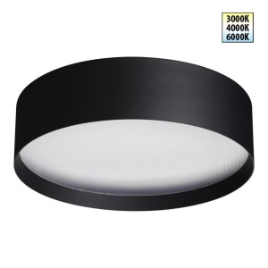 359601 OVER NT25 000 черный Светильник накладной светодиодный с переключ. цв. температуры IP20 LED 36W 220-240V 3000К\4000К\6000К ORBIS