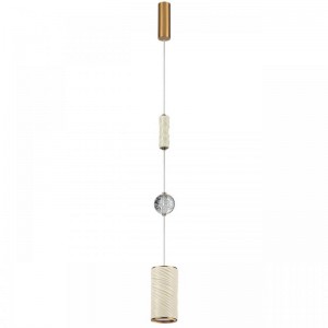 5450/18L L-VISION ODL_EX26 молочный/античная бронза/металл/керамика/хрусталь/акрил Подвес LED x 18W 2000К/3000K/4000K/переключ. RIVERA