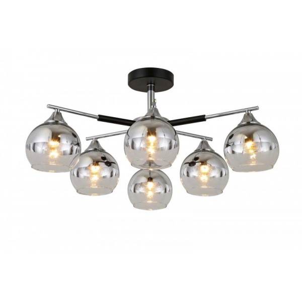 74539/6 CHROME+BLACK (1) Люстра (RL)