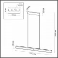 Подвесной светодиодный светильник Odeon Light Hightech Satrion 6641/40L