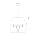 Подвесная люстра Eurosvet 60091/4 перламутровое золото