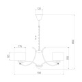 Подвесная люстра Eurosvet Fabiola 60124/6 хром Smart