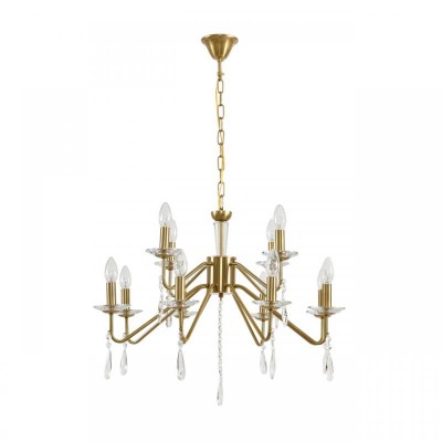 8319/12 CLASSI шампань/прозрачный, металл/хрусталь Люстра E14 12*40W 220V SEVERINA
