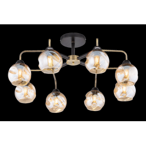 67034/8 BRONZE+BK (1) Люстра (RL) 67034/8 BRONZE+BK (1) Люстра (RL)