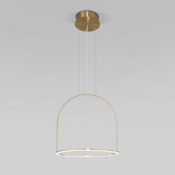 Подвесной светодиодный светильник с регулировкой цветовой температуры и яркости 90322/1 латунь