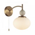 8272/1W NEOCLASSI латунь/бежевый/белый, металл/керамика/стекло Бра Е14 1*40W 220V GLORIYA