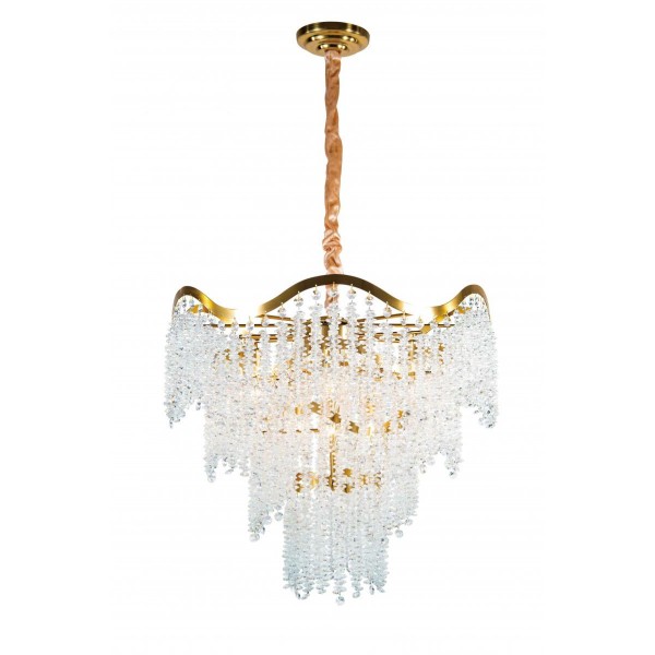 5655P/9A PLATING BRASS+CLEAR (1) Люстра NW