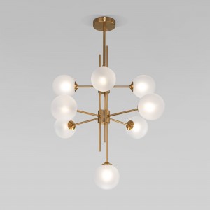 Потолочный светильник cо стеклянными плафонами Smart 50383 латунь Smart