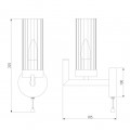 Бра Eurosvet Arganie 60133/1 серебро