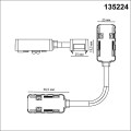 Соединитель-токопровод гибкий для встраиваемого шинопровода Novotech Shino Smal 135224