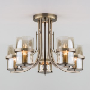 Потолочная люстра со стеклянными плафонами 60085/5