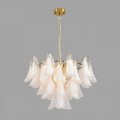 8385/9 NEOCLASSI LN золото/белый, металл/стекло Люстра E14 9*40W 220V PLUME