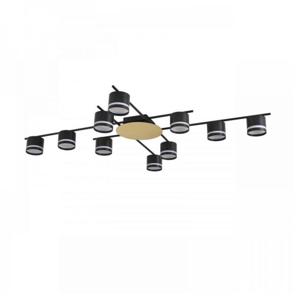 8304/10C COMFI золотой/черный, металл/акрил Светильник потолочный GX53 LED 10*7W 220V BENUA