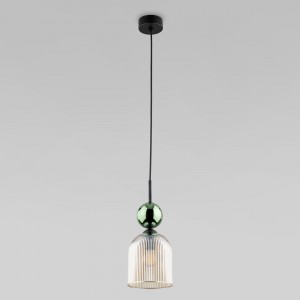 Подвесной светильник со стеклянным плафоном 11146  Sophia Green Cognac