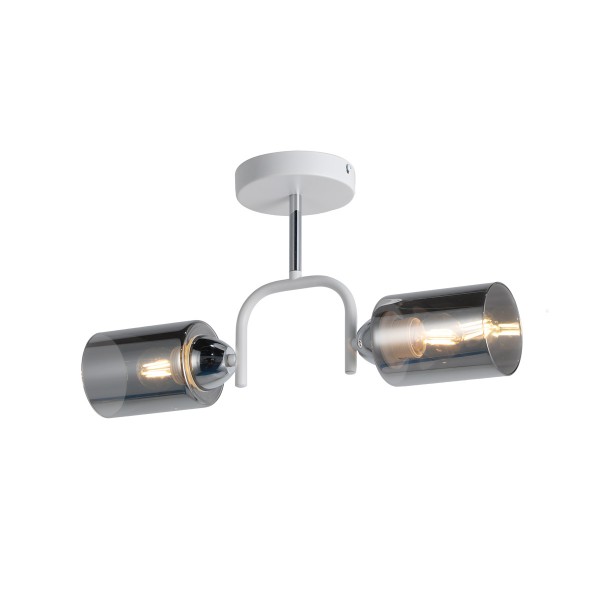 Потолочный светильник Mirastyle MD-8140/2 WH+CR
