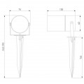 Ландшафтный светодиодный светильник Elektrostandard 35145/S a057922