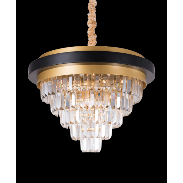 2433A/8A PT BRS+BK+CL (1) Люстра NW