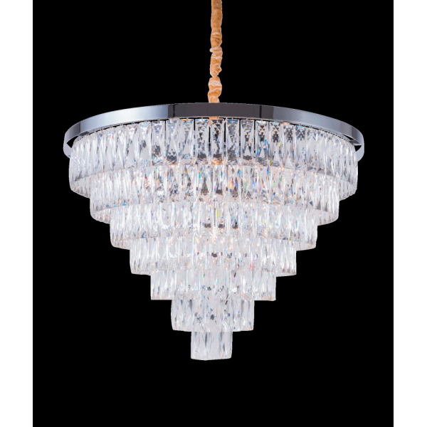 2431R/18A CHR+CL (1) Люстра (в 2-х коробках) NW