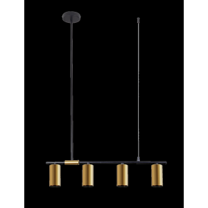 9001A-DW-4 BLACK+BRASS (1) Светильник (NW)