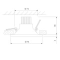 Встраиваемый светодиодный светильник Elektrostandard 15266/LED белый a055718