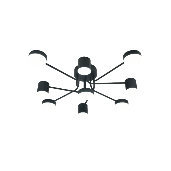 Потолочный светильник Mirastyle XL-20609/5+4 BK+NK