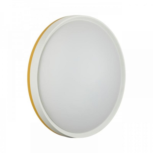 7709/DL COLOR SN 154 Светильник пластик/белый/желтый LED 48Вт 4000К D420 IP43 KEZO YELLOW