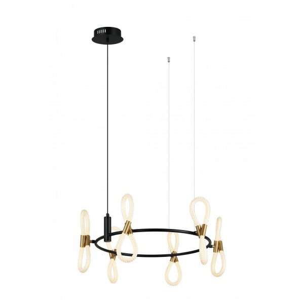 8379MDM-6 BK+GD BLACK+WHITE (1) Люстра NW