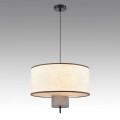 8282/4 MODERNI черный/бежевый/коричневый, металл/текстиль/стекло Светильник подвесной Е14 4*40W 220V SORENTO