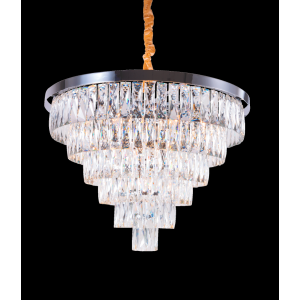 2431R/16A CHR+CL (1) Люстра (в 2-х коробках) NW