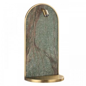 7175/3WL HIGHTECH ODL26 Настенный светильник  темно-зеленый/бронза/мрамор/металл IP20 LED 3W 250Лм 3000K 220-240V GIARDINO