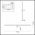 Настенный светодиодный светильник Odeon Light Hightech Mill 3858/12WB
