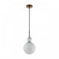 4359/1A MIDCENT ODL26 Подвесной светильник  бронзовый/белый/камень/металл IP20 E14 40W  220-240V LOLLA