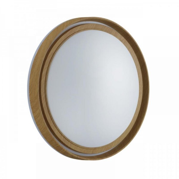 7640/AL BASICA SN 169 Светильник пластик/корич. под дер. LED 18Вт 4000K D295 IP43 RUX WOOD