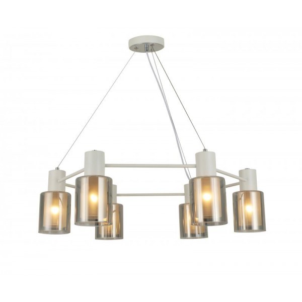 74705/6 WHITE+CHROME (1) Люстра (RL)