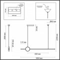 Подвесной светодиодный светильник Odeon Light Stilo 6601/30L