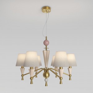 Умная люстра с декором из керамики 101014/6