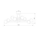 Потолочная люстра Eurosvet Nuvola 70129/8 латунь