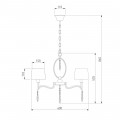 Подвесная люстра Eurosvet Madera 10127/5 хром/прозрачный хрусталь Strotskis Smart