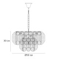 Подвесная люстра Arte Lamp Evelyn A4073LM-7PB