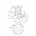 Подвесная люстра Maytoni Basic form MOD321PL-05G1