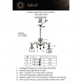 Подвесная люстра Aployt Madlen APL.620.13.06