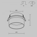 Встраиваемый светильник Maytoni Technical Amary DL062-GU10-B