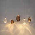 7112/4LA L-VISION ODL25 Подвесной светильник  коричневый/коньячн. стекло/металл IP20 LED 4W 300Лм 3000K 200° 220V GEMME