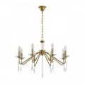 8319/8 CLASSI шампань/прозрачный, металл/хрусталь Люстра E14 8*40W 220V SEVERINA