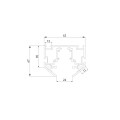 Шинопровод в натяжной потолок с декоративными вставками белый 2м Elektrostandard 85204/00_система Слим a072619