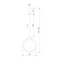 Подвесной светодиодный светильник Eurosvet Rim 90166/1 черный