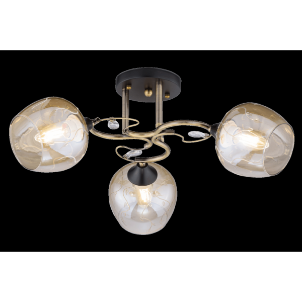 3607/3 BK+AB (6) Люстра