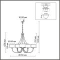Подвесная люстра Lumion Demetra Moderni 8406/9
