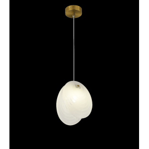 2814-DW-1 BRASS CANOPY+WHITE (1) Люстра NW #