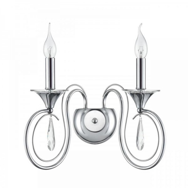 8032/2W CLASSI LN26 металл/хрусталь, хром/прозрачный Бра E14 2*40W 220V LAOKA